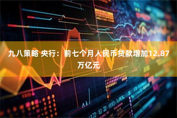 九八策略 央行：前七个月人民币贷款增加12.87万亿元